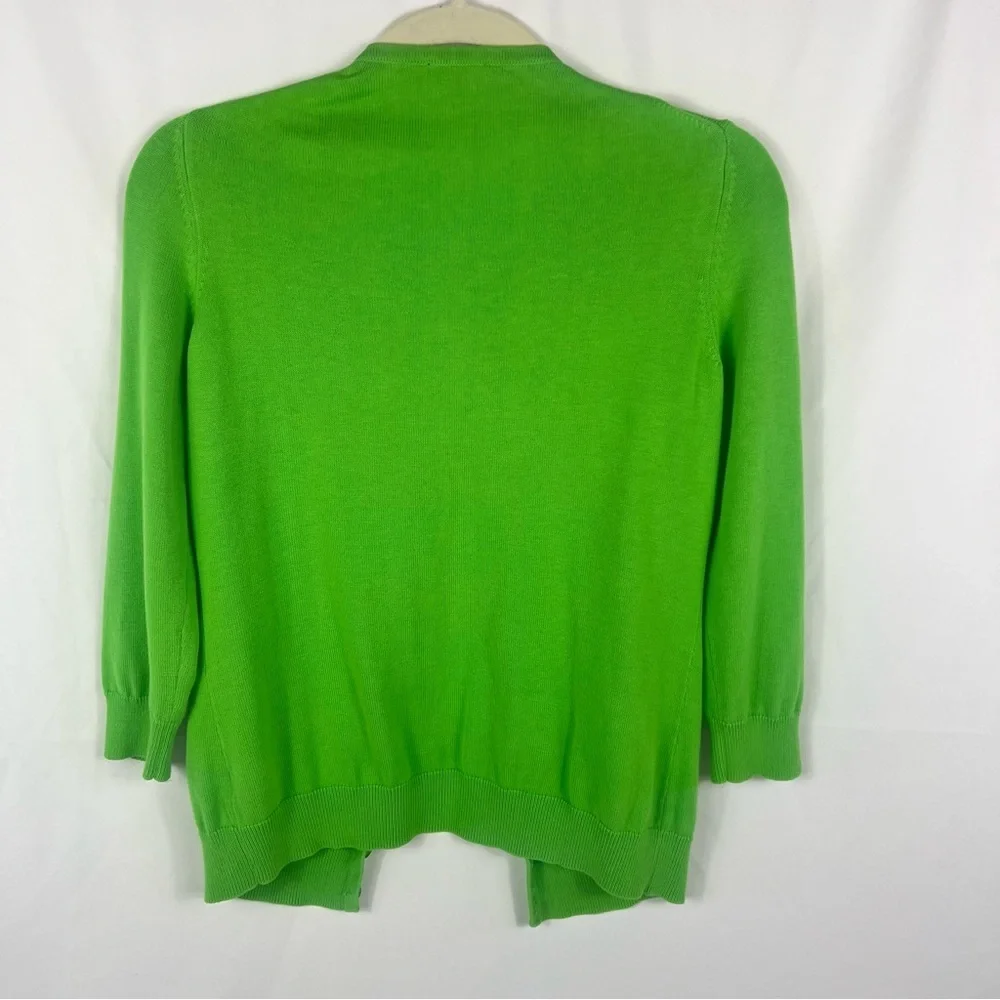 Talbots Green Embellished Women's Cardigan Sweater